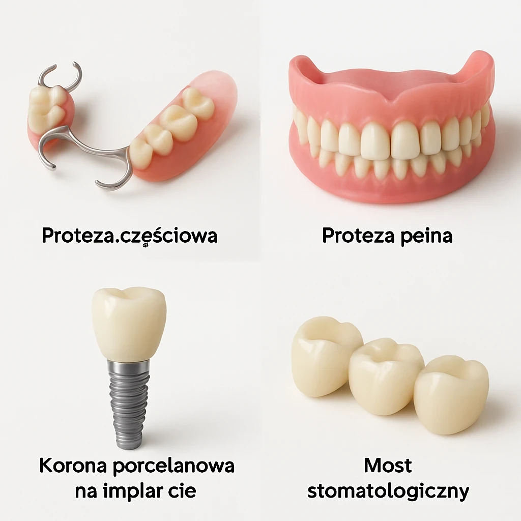 Jakie są rodzaje uzupełnień protetycznych w stomatologii?